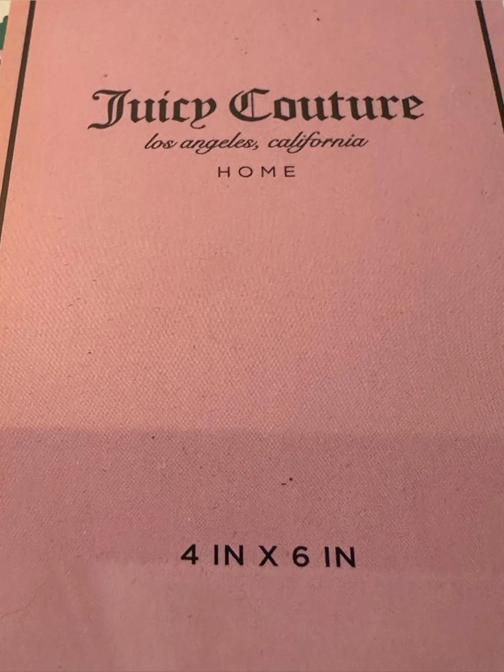 Juicy Couture Black Quilted Design Photo Frame